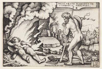 La muerte de Hércules de Hans Sebald Beham