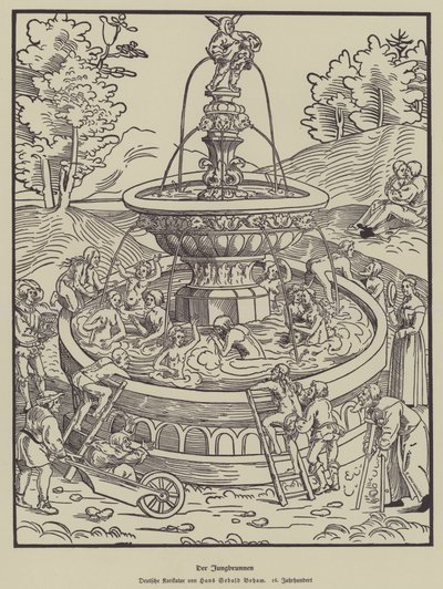 La Fuente de la Juventud, siglo XVI de Hans Sebald Beham