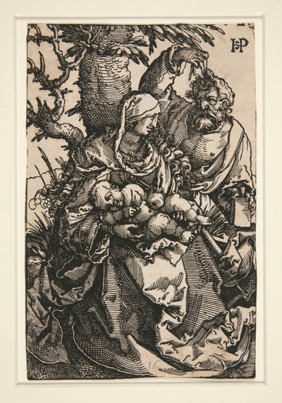 La Sagrada Familia bajo un árbol de Hans Sebald Beham