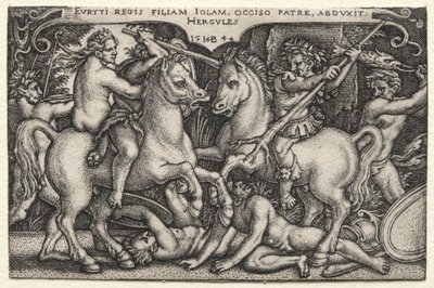 Hércules secuestra a Iole de Hans Sebald Beham
