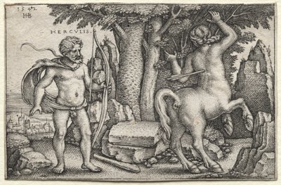 Hércules y Nessus de Hans Sebald Beham