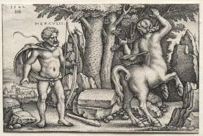 Hércules y Nessus de Hans Sebald Beham