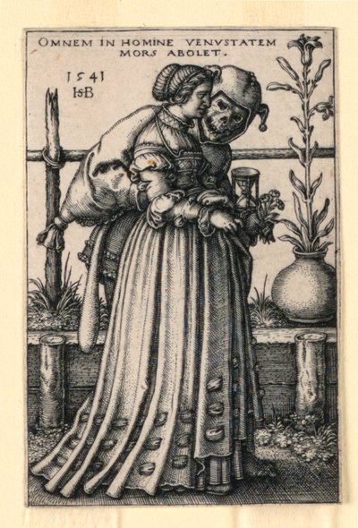 La dama y la muerte de Hans Sebald Beham