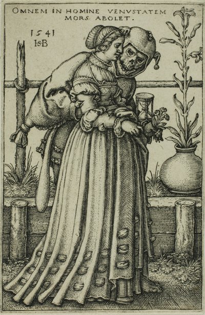 La dama y la muerte de Hans Sebald Beham