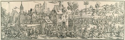 La gran feria del pueblo de Hans Sebald Beham