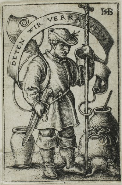 El campesino del mercado de Hans Sebald Beham