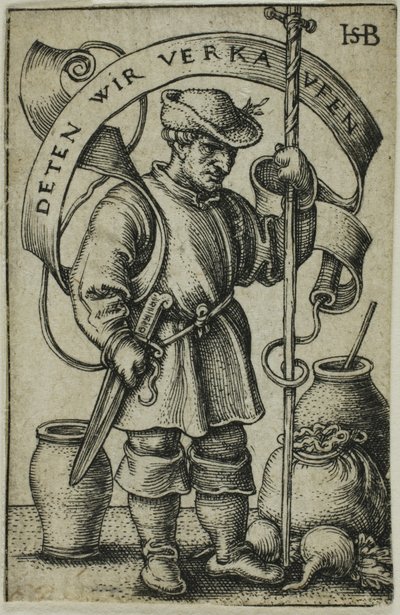 El campesino del mercado de Hans Sebald Beham