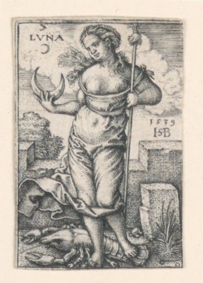 La luna, de Los siete planetas de Hans Sebald Beham