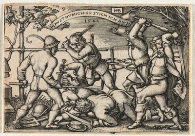 La boda campesina o los doce meses: No. 9 de Hans Sebald Beham