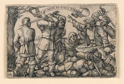 La pelea de los campesinos de Hans Sebald Beham