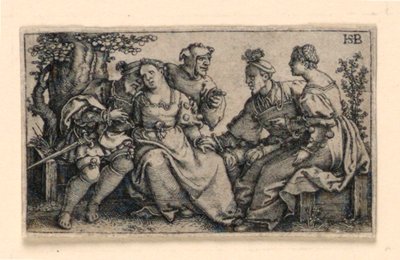 Dos Parejas y el Bufón de Hans Sebald Beham