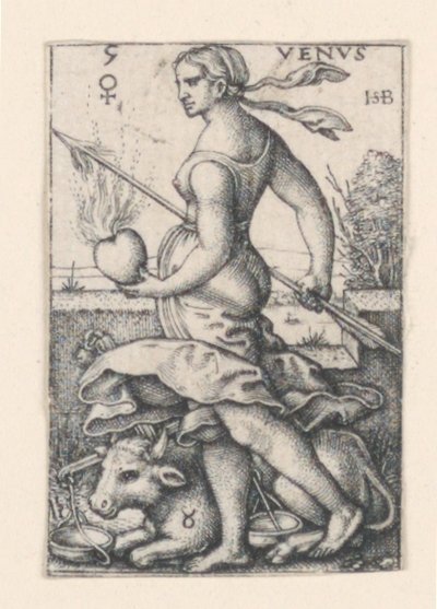 Venus, de Los Siete Planetas de Hans Sebald Beham