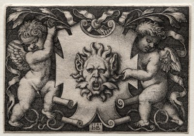 Vignette au Mascaron de Hans Sebald Beham