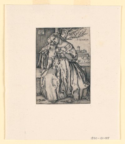 Virgen y Niño con loro de Hans Sebald Beham