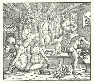 Mujeres bañándose de Hans Sebald Beham