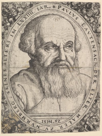 Retrato de Paulus Lautensack el Viejo, 1552 de Hans Sebald Lautensack
