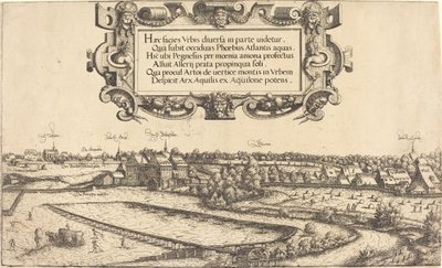 Vista de Núremberg desde el oeste [sección izquierda] de Hans Sebald Lautensack