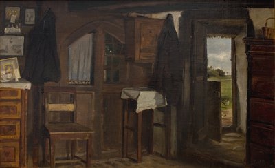 Interior de una casa de campo de Hans Smidth