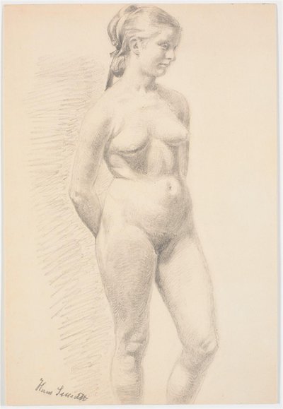 Modelo femenina de pie de Hans Smidth
