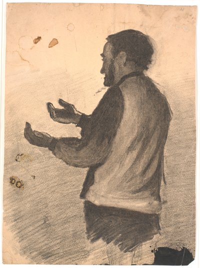 Hombre de pie aplaudiendo de Hans Smidth