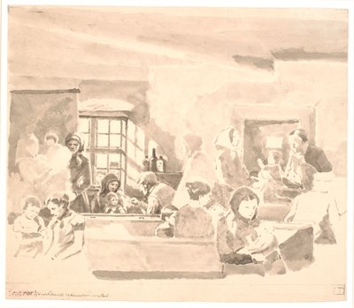 Vacunación en una escuela de Hans Smidth