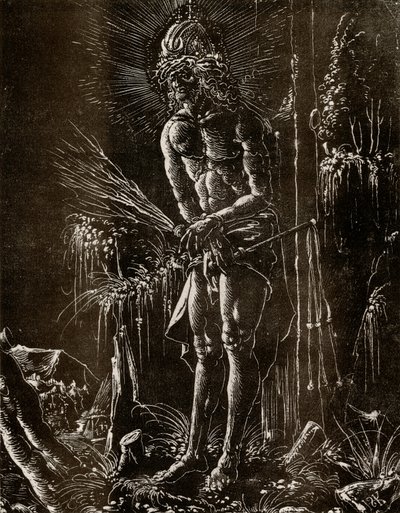 Cristo como el Hombre de Dolores de Hans Springinklee