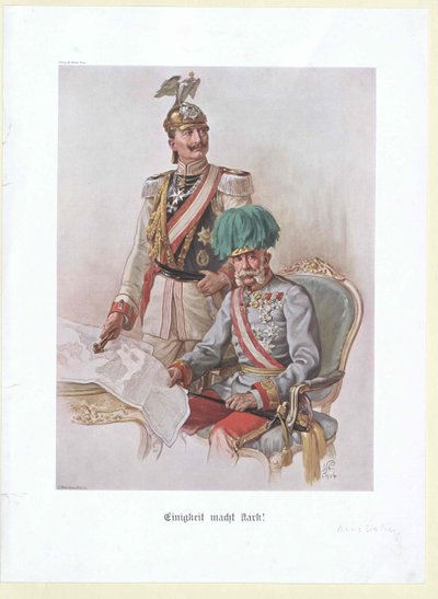 Emperador alemán y Rey de Prusia Guillermo II de Hans Stalzer