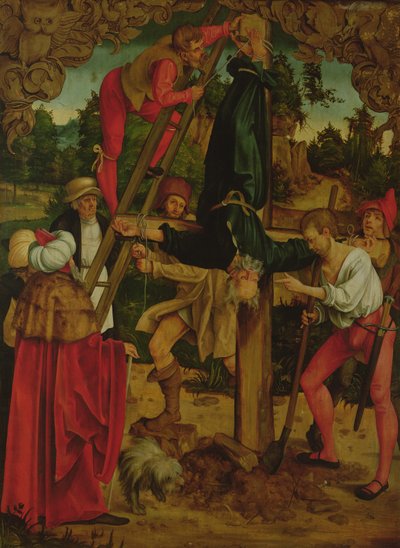 Crucifixión de San Pedro de Hans Suess Kulmbach