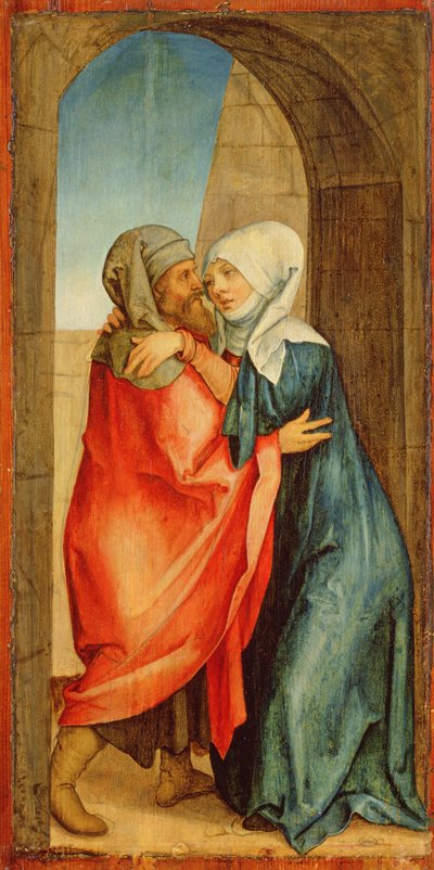 Encuentro de Joaquín y Ana de Hans Suess Kulmbach