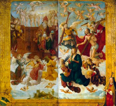 Cristo y María ante Dios Padre, principios del siglo XVI de Hans Suess Kulmbach von