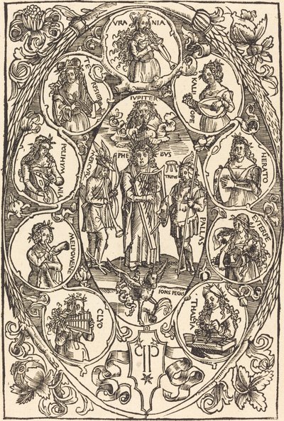 Apolo y las musas de Hans Süss von Kulmbach