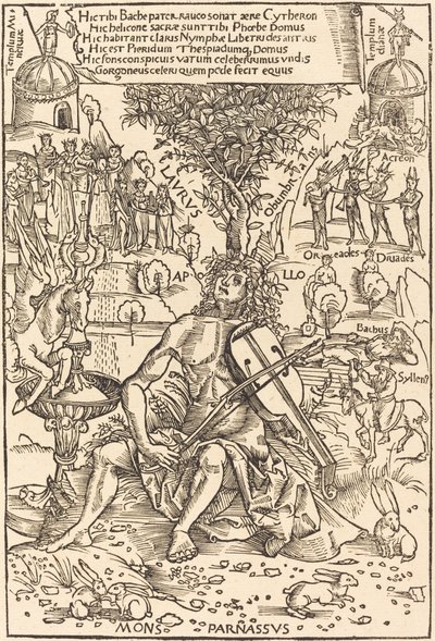 Apolo en el Parnaso de Hans Süss von Kulmbach