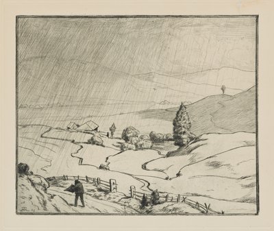 Empieza a llover de Hans Thoma
