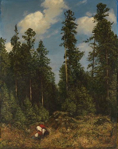 Abetos de la Selva Negra (Recolectores de bayas) de Hans Thoma