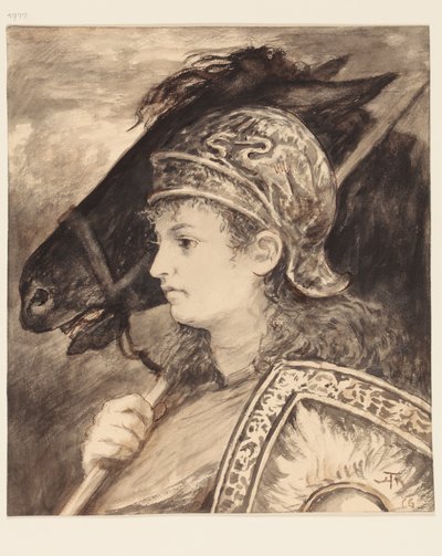 Brunhilda con Grane de Hans Thoma