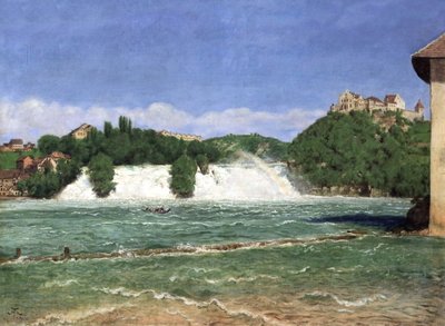 La cascada del Rin en Schaffhausen de Hans Thoma