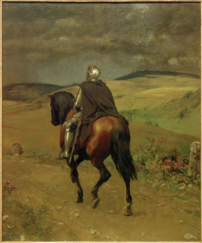 Cabalgata solitaria de Hans Thoma