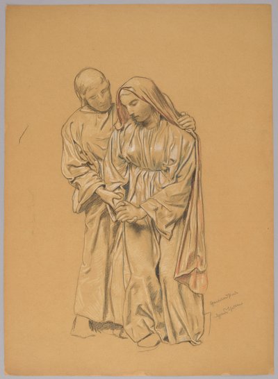 Maria mit dem heiligen Johannes dem Evangelisten de Hans Thoma