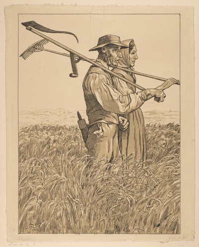 Un par de segadores de Hans Thoma