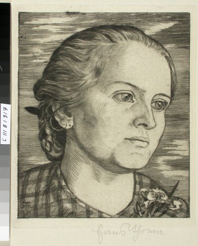 Retrato de una mujer de Hans Thoma