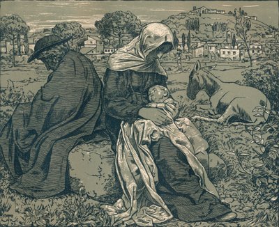 Descanso durante la huida a Egipto de Hans Thoma