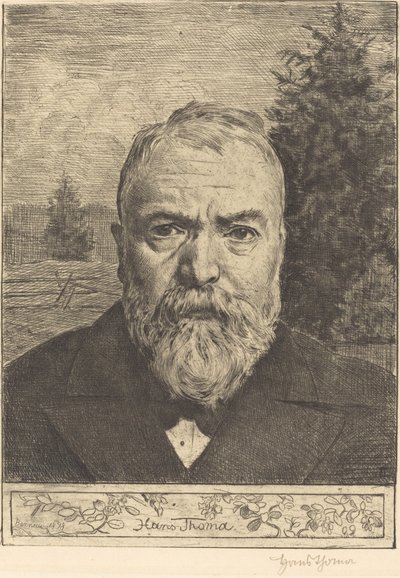 Autorretrato II de Hans Thoma