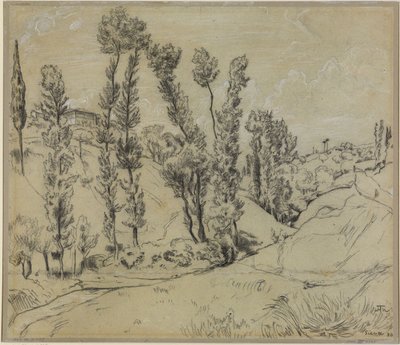 Valle cerca de Siena de Hans Thoma
