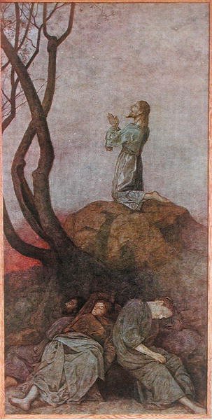 La agonía en el jardín, ilustración de 