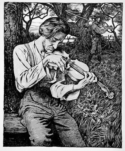 El violinista de Hans Thoma