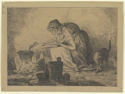 Cocina de brujas de Hans Thoma