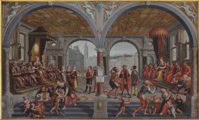 Iustitia und Iniustitia Justicia e Injusticia, 1594-1595 de Hans Vredeman de Vries