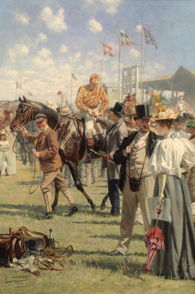 El ganador (óleo sobre panel) de Hans W. Schmidt