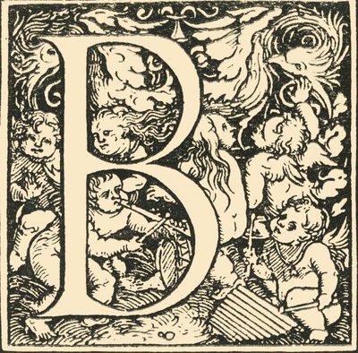 B - Un alfabeto por Hans Weiditz, c1520-1521, 1908 de Hans Weiditz