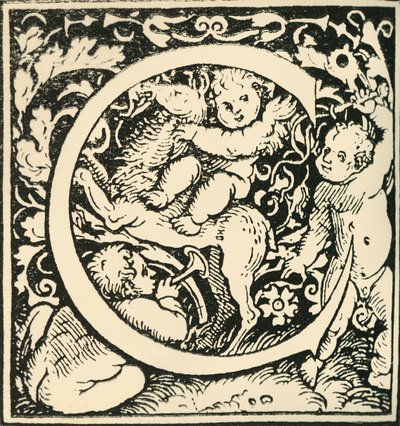 C - Un Alfabeto por Hans Weiditz, c1520-1521, 1908 de Hans Weiditz